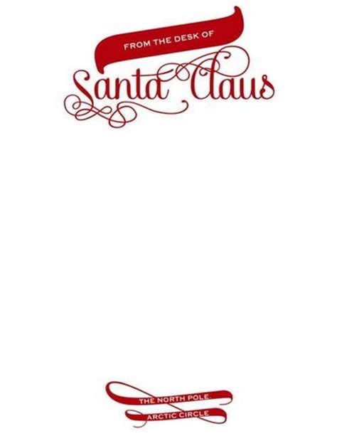 A unique stationery boutique featuring an amazing selection of letterpress cards and invitations, as well. Santa Claus Official Letterhead - designed by Sassy ...