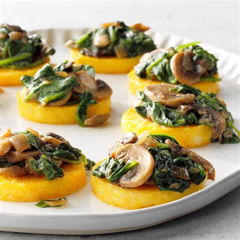 Polenta With Mushrooms And Spinach Recipe How To Make It