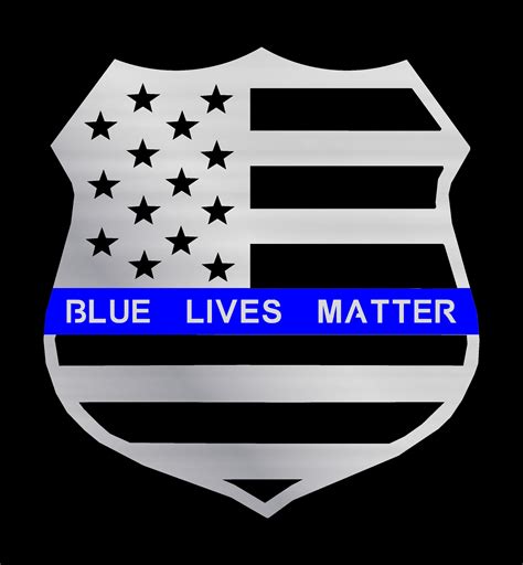 Blue Lives Matter Flag Badge Dxf Svg Digital Download Etsy