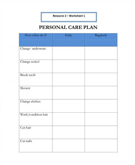 Create a blank nursing care plan using this free and printable template. Personal Care Plan Templates - 12+ Free PDF Format Download! | Free & Premium Templates