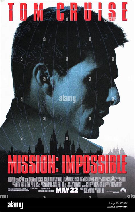 Mission Impossible Original Movie Poster Stock Photo Alamy