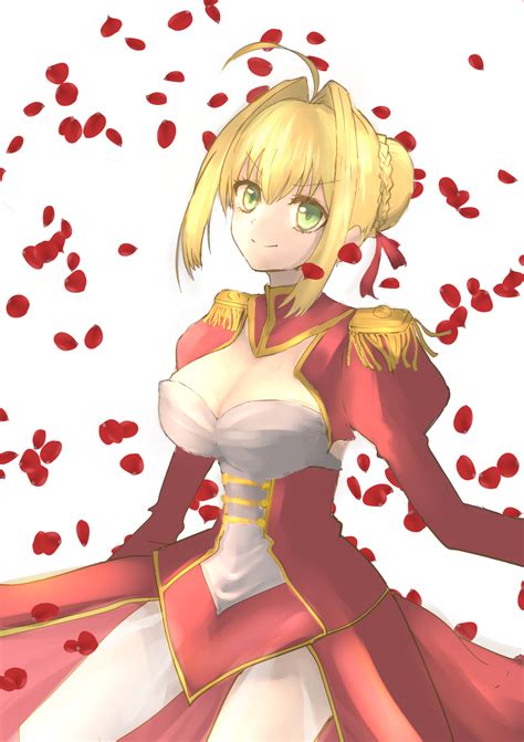 blonde long hair anime anime girls fate series fate extra fate extra ccc fate grand order