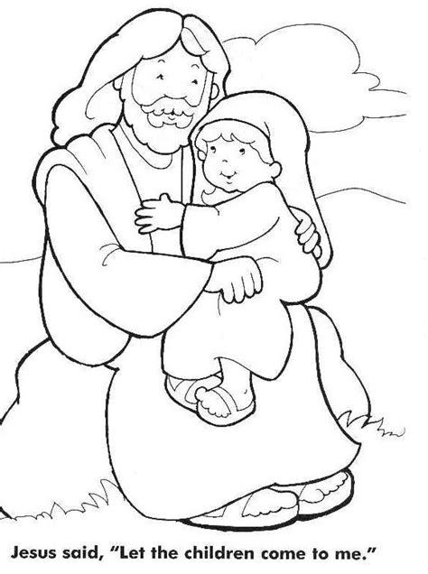 Jesus Loves The Little Children Coloring Page Coloring Home