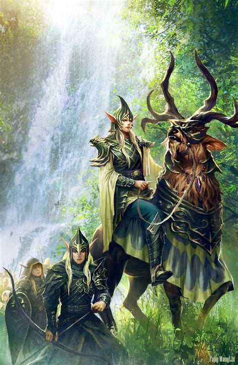 The Passing Of The Elves By Fangwangllin On Deviantart Elf Art Elves