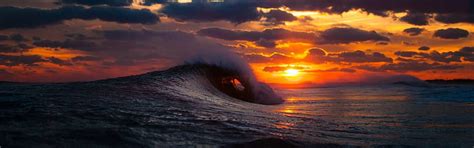 Dave Gon On Surfing Beach Waves And Surf Sunset Wave Hd Wallpaper