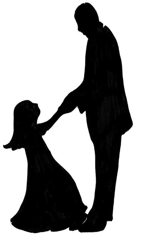 Father Daughter Silhouette Clipart 10 Free Cliparts Download Images