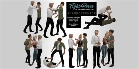 Sims 4 Fighting Arguing Pose Packs All Free Fandomspot Parkerspot