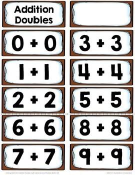 Select the operations you want, the minimum and maximum values for the two numbers, and the number of questions. Addition Doubles Flash Cards & Timed Tests {Freebie} | TpT