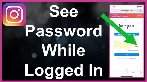 How To See Instagram Password While Logged In Youtube