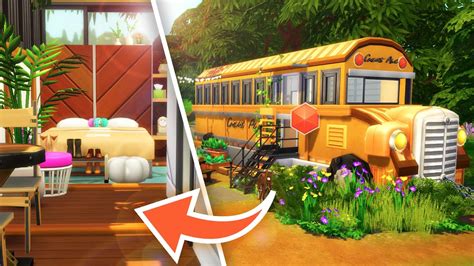 School Bus Conversion Sims 4 Speed Build Youtube