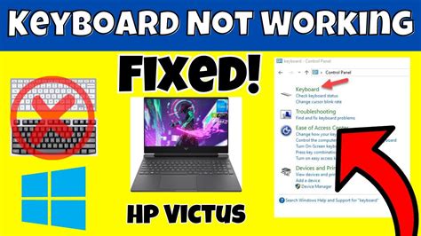 Hp Victus Keyboard Not Working Keyboard Not Working Issue Youtube