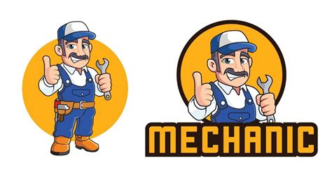 Mechanic Mascot Logo Template 3130158 Vector Art At Vecteezy