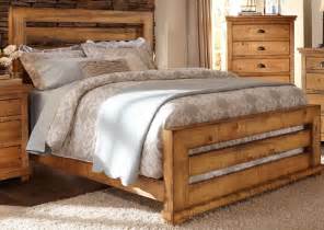 Willow Distressed Pine King Slat Bed From Progressive Furniture