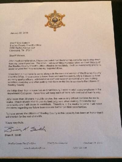 top bradley county sheriffs office officials resign