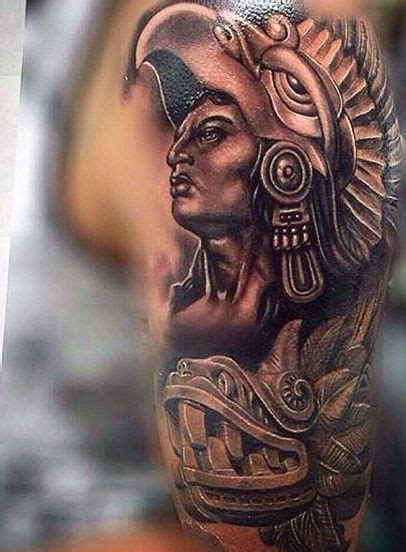 Aztec Tattoo On Left Half Sleeve Aztec Tattoo Designs Aztec Tattoo