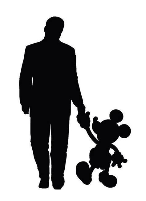 Maybe you would like to learn more about one of these? Walt and Mickey silhouette | Disney castle silhouette ...