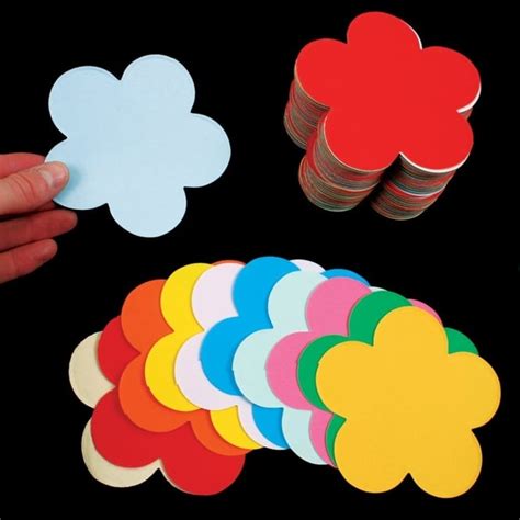 Jumbo Flowers Paper Shapes Art And Craft From Early Years Resources Uk