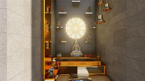 Traditional Puja Room Stone Theme To Near Me