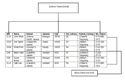 Memahami Struktur Database Tabel Dan Kolom SQL Ad Linux
