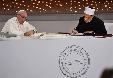 Pope Francis Signs Human Fraternity Document In Abu Dhabi In Pictures