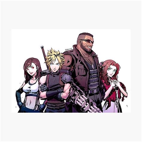 Ff7r Persona Style Photographic Print By Dat Cravat Redbubble