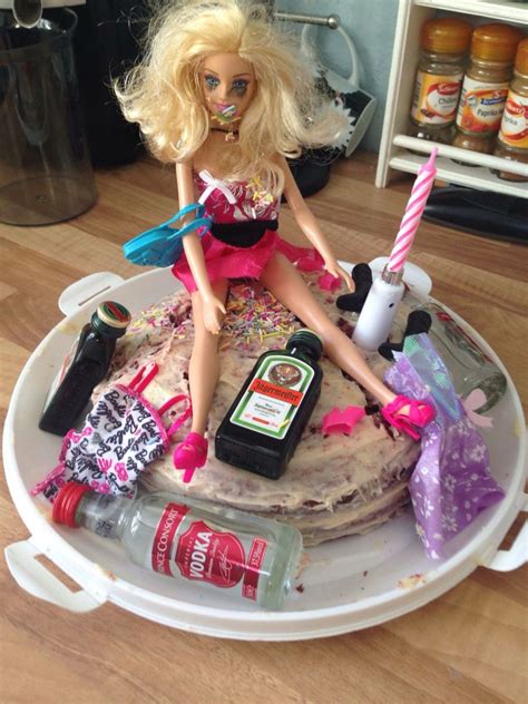 Cake Ideasdrunk Barbie Drunk Barbie Cake Barbie Birthday Cake