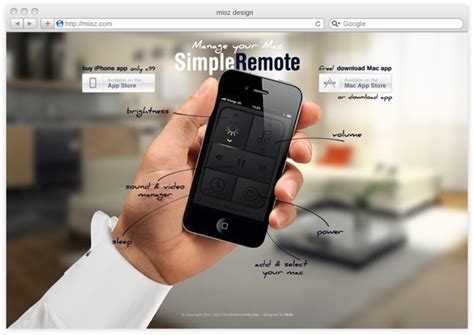 simple mac remote by Michal Galubinski, via Behance | Mobile app ...