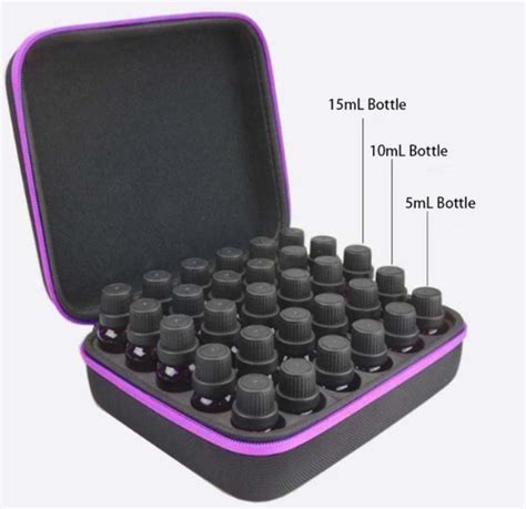 30 Bottles 5ml10ml15ml Portable Essential Oil Case Pansy Oils
