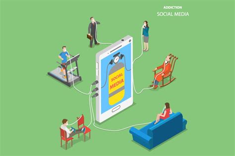 Social Media Addiction ~ Illustrations ~ Creative Market
