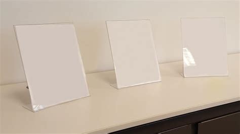 5x7 slant back economy plastic sign holder plexiglass shoppopdisplays