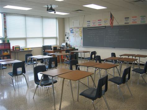 Fix anything that becomes distracting or inaccessible from a student's chair. classroom desk arrangement spring 2011 | Classroom desk ...