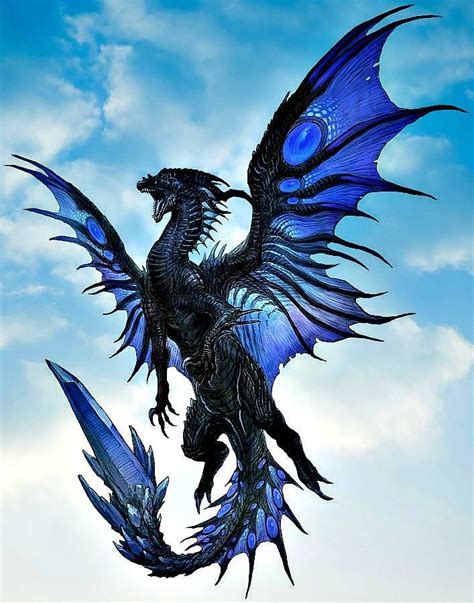 Artist Griver Blauer Drache Drachen Drachen Bilder