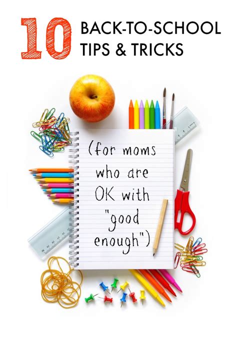 10 Back To School Tips For The Good Enough Mom