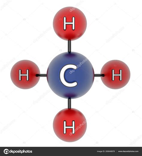 Ch4 Methane Methanum 3d Model Isolated On White Stock Photo By