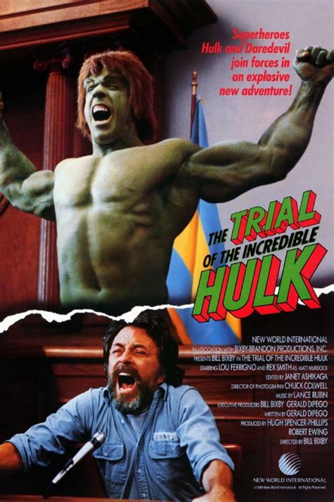 The Trial Of The Incredible Hulk Tv Movie Imdb