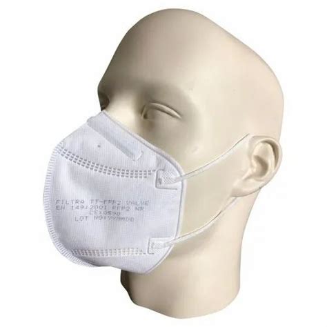 Ffp2 White Particulate Respirator Mask With Exhalation Valve En 149