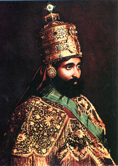Haile Selassie In His Crown Haile Selassie African Culture African