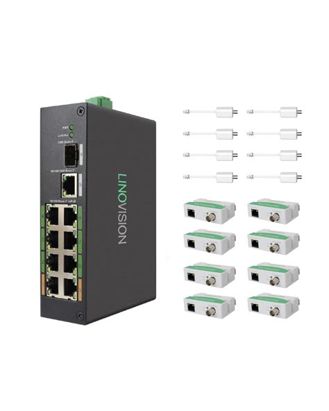 Buy Linovision Industrial 8 Port Eoc And Poe Switch With 8pcs Eoc