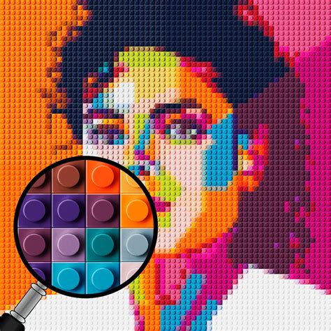 Michael Jackson Pixel Art Portrait Pop Art Mosaic T For The Etsy