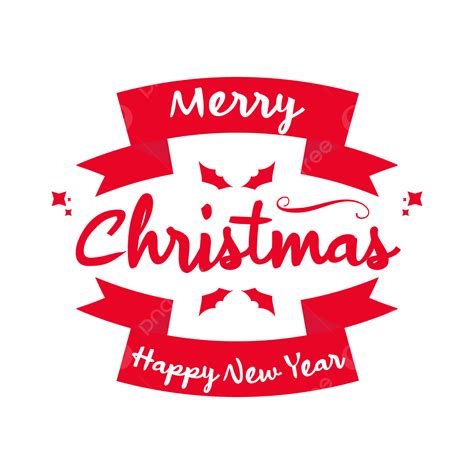 Merry Christmas And Happy New Year Text Merry Christmas New Year Png