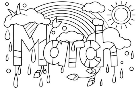 Hello March Coloring Pages - Coloring Pages - Coloring Pages For Kids