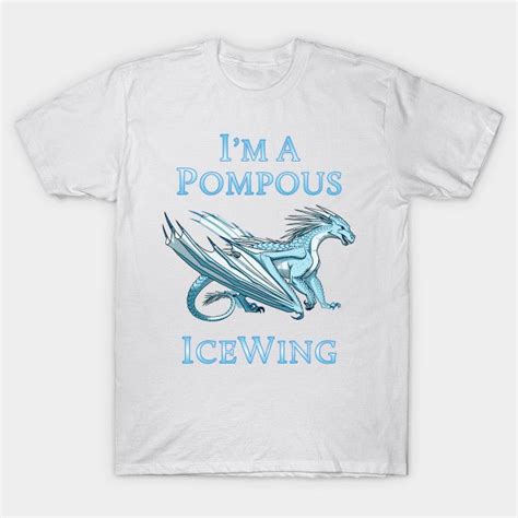 Each ear strap is 7 / 17.70cm (the largest size available on redbubble) wash after each use I'm a Pompous IceWing - Wings Of Fire - T-Shirt ...