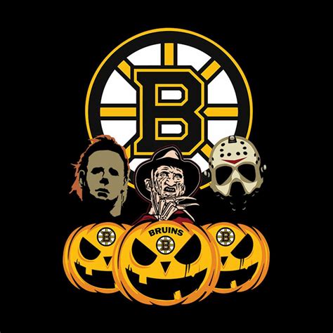 Boston Bruins Halloween Horror Movie Pumpkin Svg Jason Voor Inspire