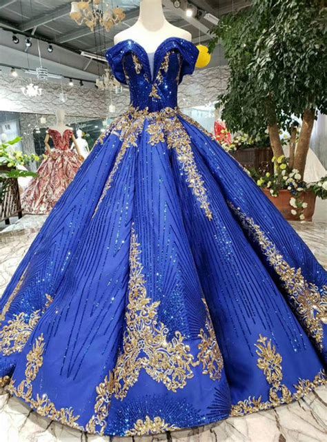 Wedding Dress Blue And Gold Marriage Improvement