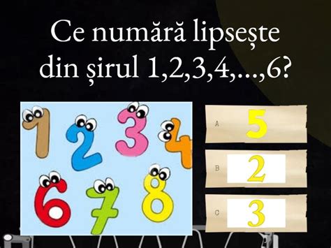 Clasa I MatematicĂ ConȚinut ProgramĂnumarul și Cifra 5 Cuestionario