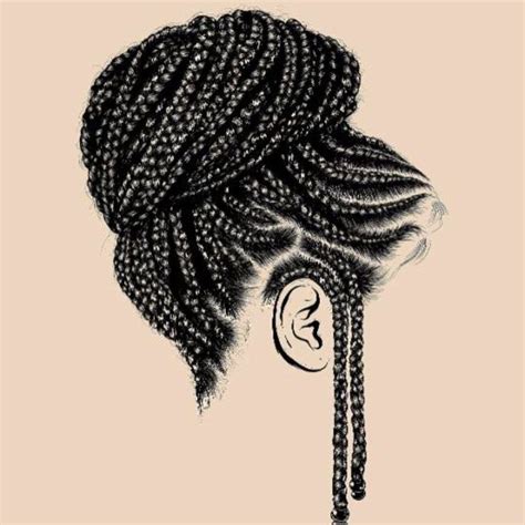 Pin By Valerie Paul On Protective Hairstyle ‍♀️‍ How To Draw Hair Natural Hair Art Black