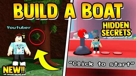 New Hidden Secrets You Missed Build A Boat For Treasure Roblox