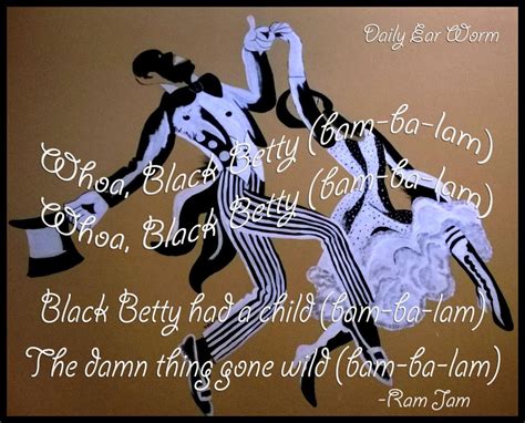 Black Betty Bam Ba Lam Ram Jam More Music Fun Pages Daily Ear