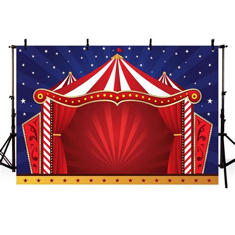 Photography Backdrops Cartoon Circus Stage Background For Photo Studio Sale