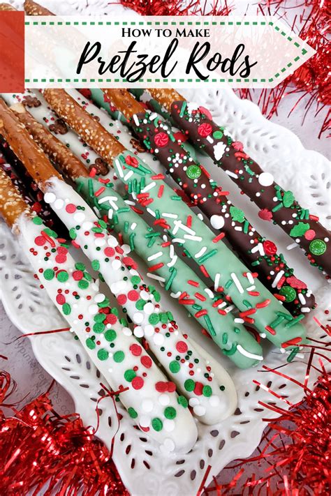 How To Make Dipped Pretzel Rods Dark Chocolate White Chocolate